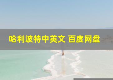 哈利波特中英文 百度网盘